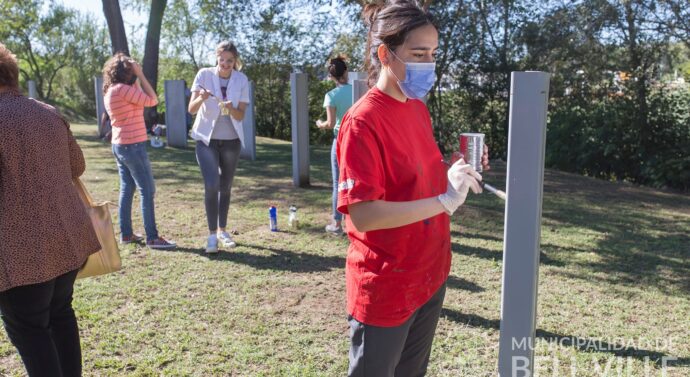 Comenzaron las intervenciones artísticas en el Paseo de la Mujer “Florentina Gómez Miranda”.