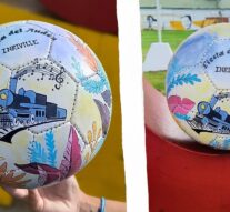 Inriville ya tiene su balón para sumar al “Arte en Pelotas”