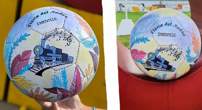 Inriville ya tiene su balón para sumar al “Arte en Pelotas”