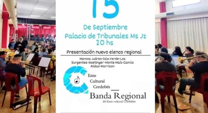 La Banda Regional del Sudeste Cordobés ya tiene fecha de presentación