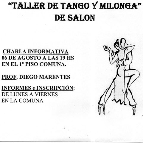 Abierta la inscripción: Taller de Tango y Milonga en Tortugas