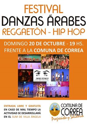 Correa: Festival de Danzas Árabes, Reggaetón y Hip-Hop