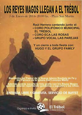 Los Reyes Magos llegan El Trébol