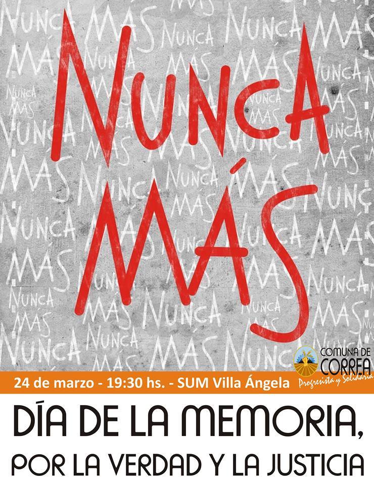 Correa: Acto por el Dia de la Memoria, la Verdad y la Justicia