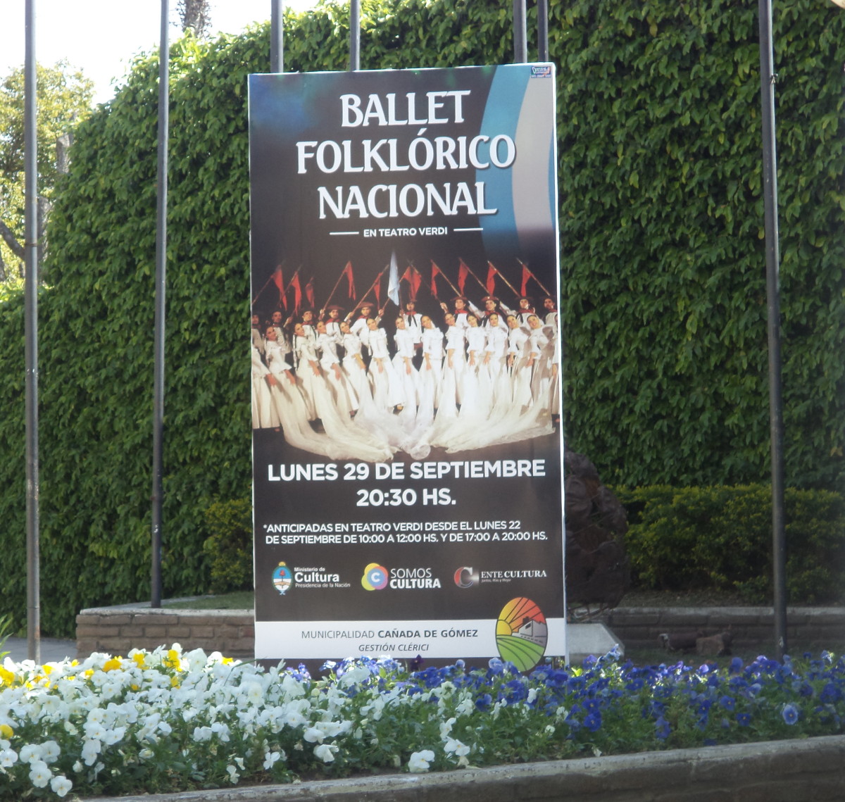 Hoy el «Ballet Folclórico Nacional» se presenta en Cañada de Gómez