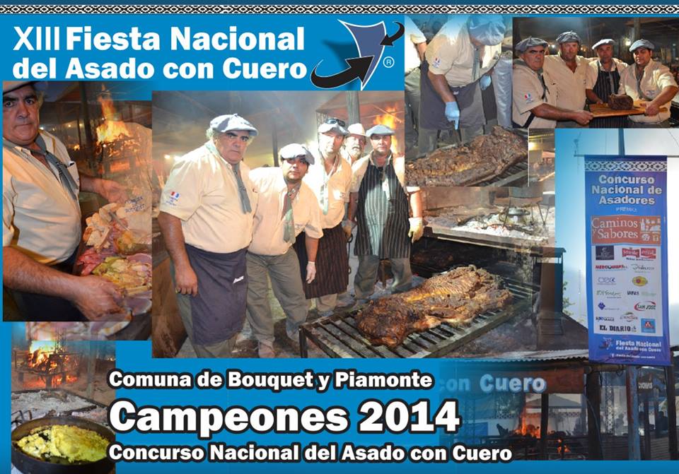 Comuna Bouquet-Piamonte Campeones 2014 del «Concurso Nacional del Asado con Cuero»