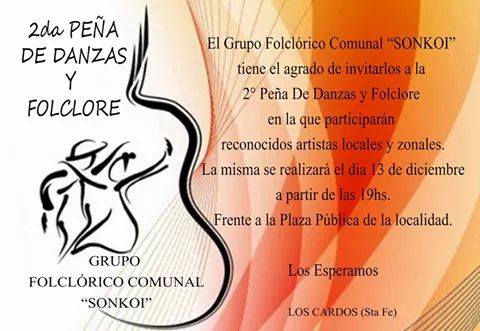 Gran peña de danzas folklórica en Los Carlos