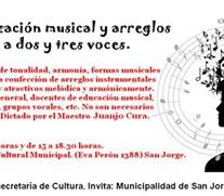 “Taller de armonización musical y arreglos vocales» en San Jorge