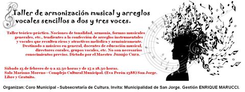 “Taller de armonización musical y arreglos vocales» en San Jorge