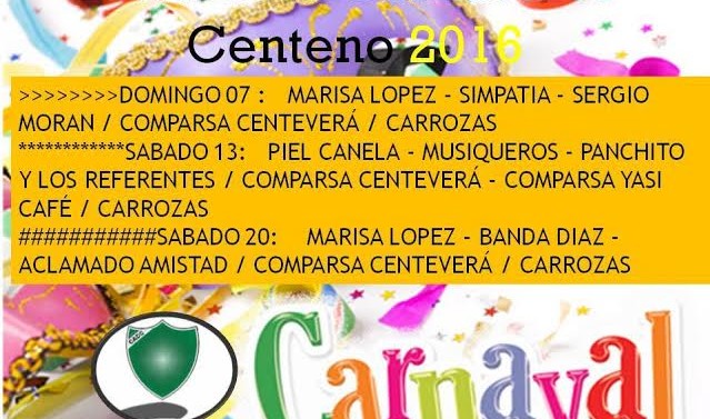 «Carnavales 2016» en Centeno