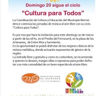 «Cultura para Todos en Capitán Bermúdez»