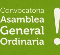 Convocatoria a «Asamblea General Ordinaria» en la Biblioteca Popular Correa
