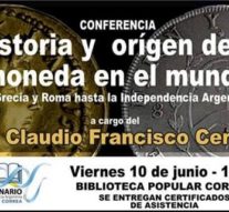 Correa: Conferencia «Historia y orígen de la moneda en el mundo»