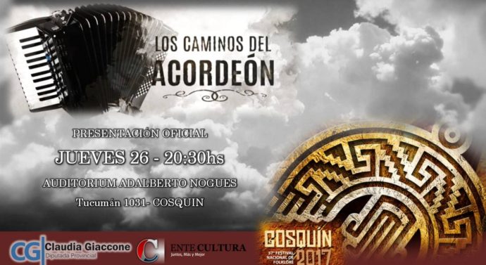 «Los Caminos del Acordeón» se exhibirá en el Festival Nacional de Folklore de Cosquín