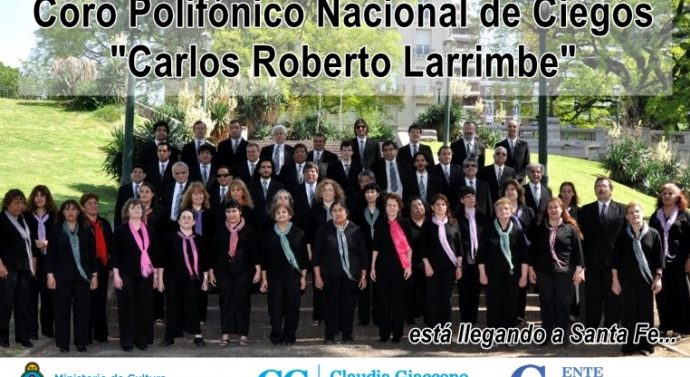 El Coro Polifónico Nacional de Ciegos se presenta en Villa Eloísa, Montes de Oca y María Susana