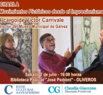El Prof. Victor Carrivale inicia un ciclo de charlas en el marco del programa «Forma y Color»