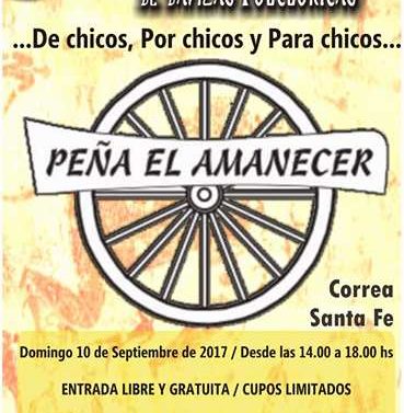 Peña El Amanecer prepara el «2° Encuentro infanto-juvenil de Danzas Folklóricas».