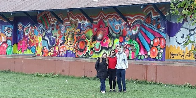 Arte en Serodino: jóvenes artistas comenzaron a embellecer la localidad