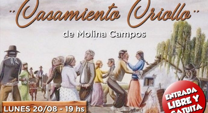 Se pone en escena el “Casamiento Criollo” en Casa del Bicentenario de Las Parejas