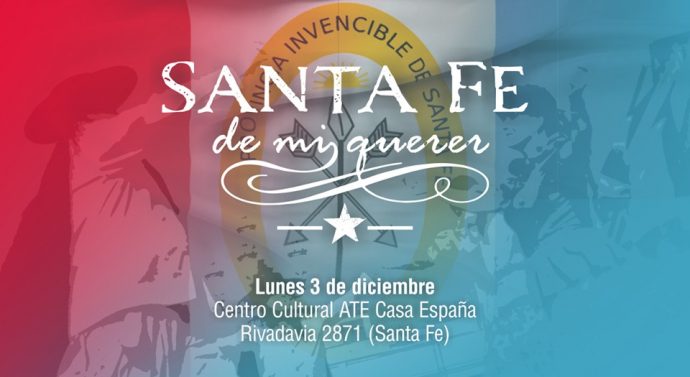 «Santa Fe de mi querer» se presentará en el imponente Centro Cultural – ATE  «Casa España» 
