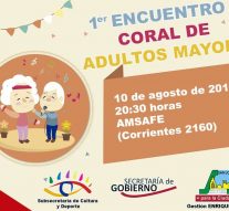 San Jorge: Se desarrollará el «1° Encuentro Coral de Adultos Mayores»