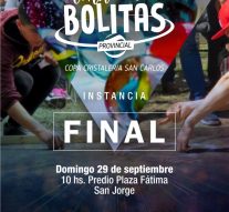 Este domingo se juega la final del «Torneo Provincial de Bolitas»