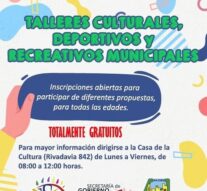 Talleres culturales, deportivos y recreativos en San Jorge