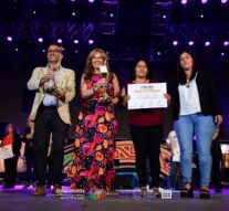 El Ente Cultural presente en el escenario Atahualpa Yupanqui de Cosquín