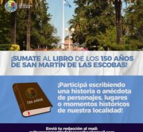 Sumate al libro de los 150 años de la San Martin de las Escobas