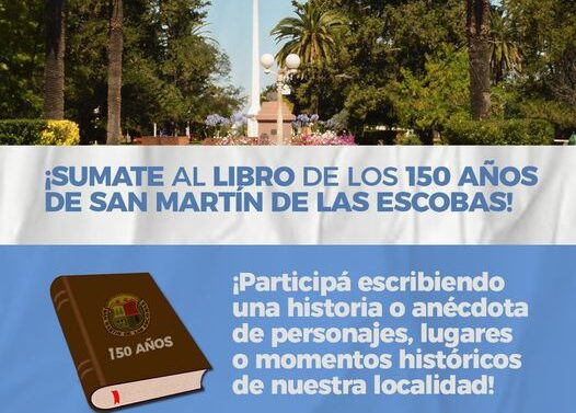 Sumate al libro de los 150 años de la San Martin de las Escobas