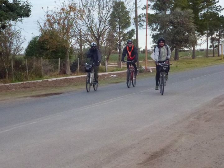 Ramona recibió a Jóvenes que recorrerán Sudamérica en bici.