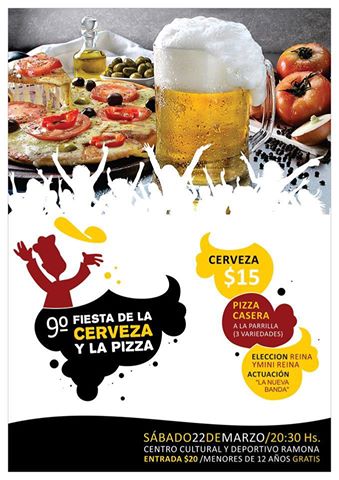 Ramona: Fiesta de la cerveza y la pizza.