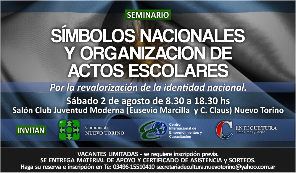 “Seminario de símbolos nacionales y organizaciones de actos» en Nuevo Torino
