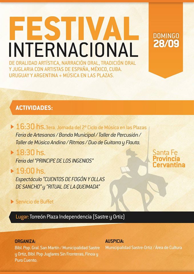 Festival internacional Santa Fe de cuentos en Sastre