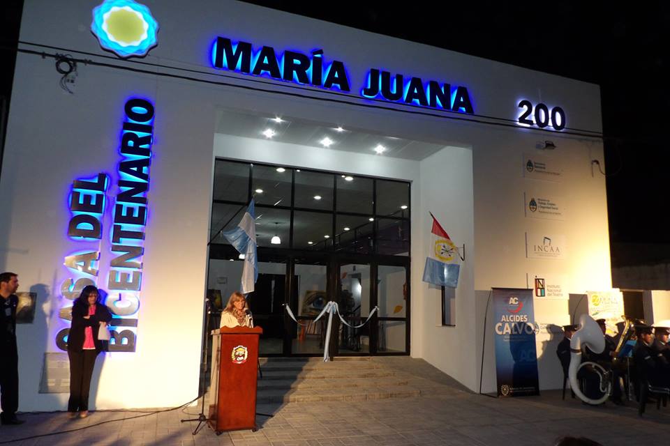 Fue inaugurada la Casa del Bicentenario en María Juana