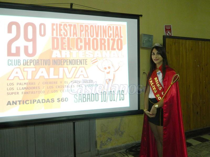 Ataliva: Se presentó la «29° Fiesta Provincial del Chorizo»