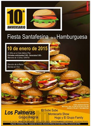 Pilar: Nueva fecha para la Fiesta de la Hamburguesa