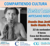 El artesano mocoví Néstor Lanche inicia su gira provincial en María Juana