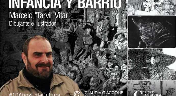 La Muestra «Infancia y Barrio» de Marcelo «Tarvi» Vitar girará por toda la provincia