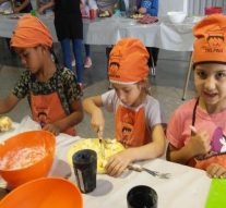 Sarmiento: casi un centenar de niños disfrutaron del Encuentro Cocineritos