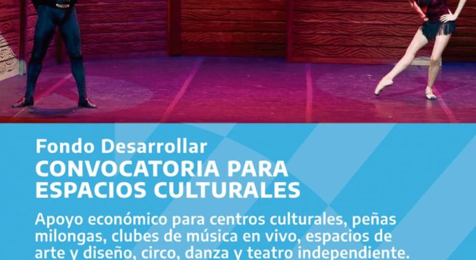 Fondo Desarrollar: apoyo económico para espacios culturales.