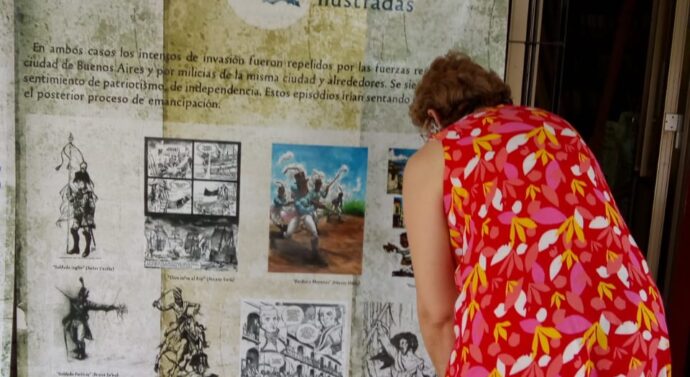 Lehmann recibió la muestra «Historias Ilustradas»