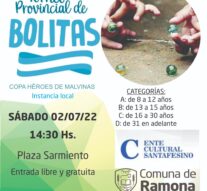 Ramona, Bouquet, Montes de Oca, Las Toscas y San Martin de las Escobas juegan su etapas locales del «Torneo de Bolitas»