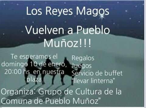 «Los Reyes Magos» llegan a Pueblo Muñoz