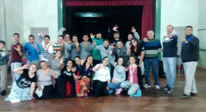 El «Salve Argentina» tuvo su ensayo en Santa Teresa