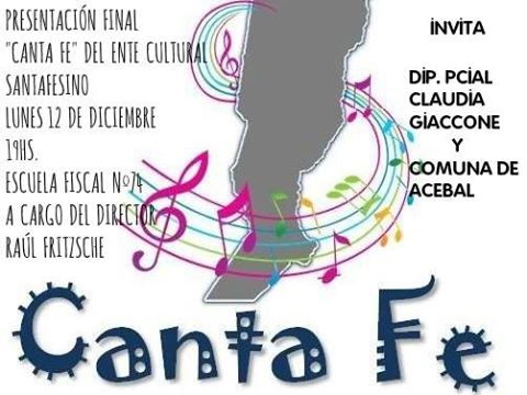 «CANTA  FE» tendrá su segunda presentación en Acebal