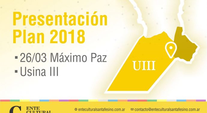 El «Plan 2018» del Ente Cultural Santafesino se presenta en Máximo Paz