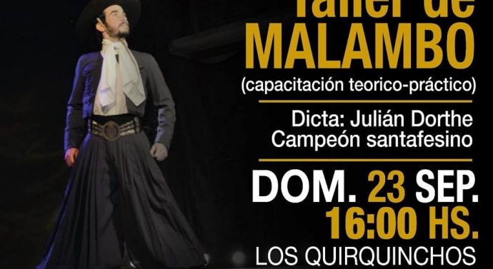 El Campeón Provincial de Malambo, Julian Dorthe llega a Los Quirquinchos