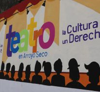 Arroyo Seco: Se finalizó el Mural del «1° Festival de Teatro»