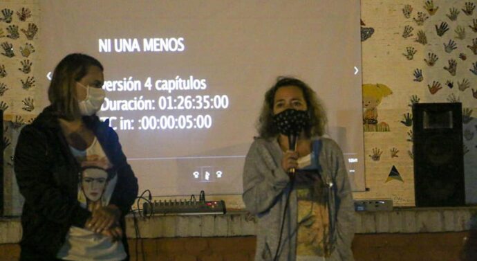 Arroyo Seco: Se proyectó el film «Ni una menos» en el Anfiteatro